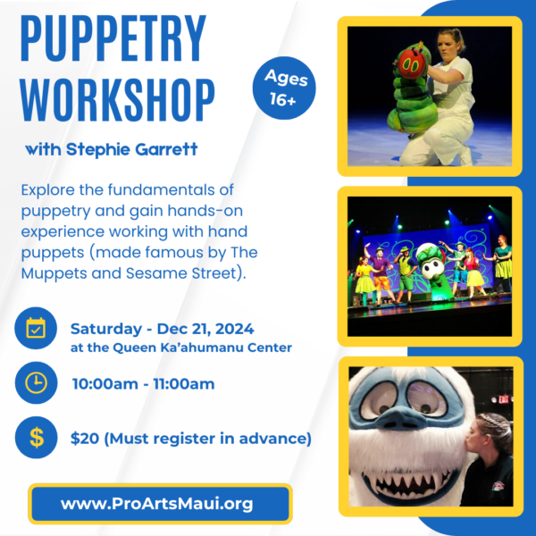 Puppetry Workshop with Stephie Garrett