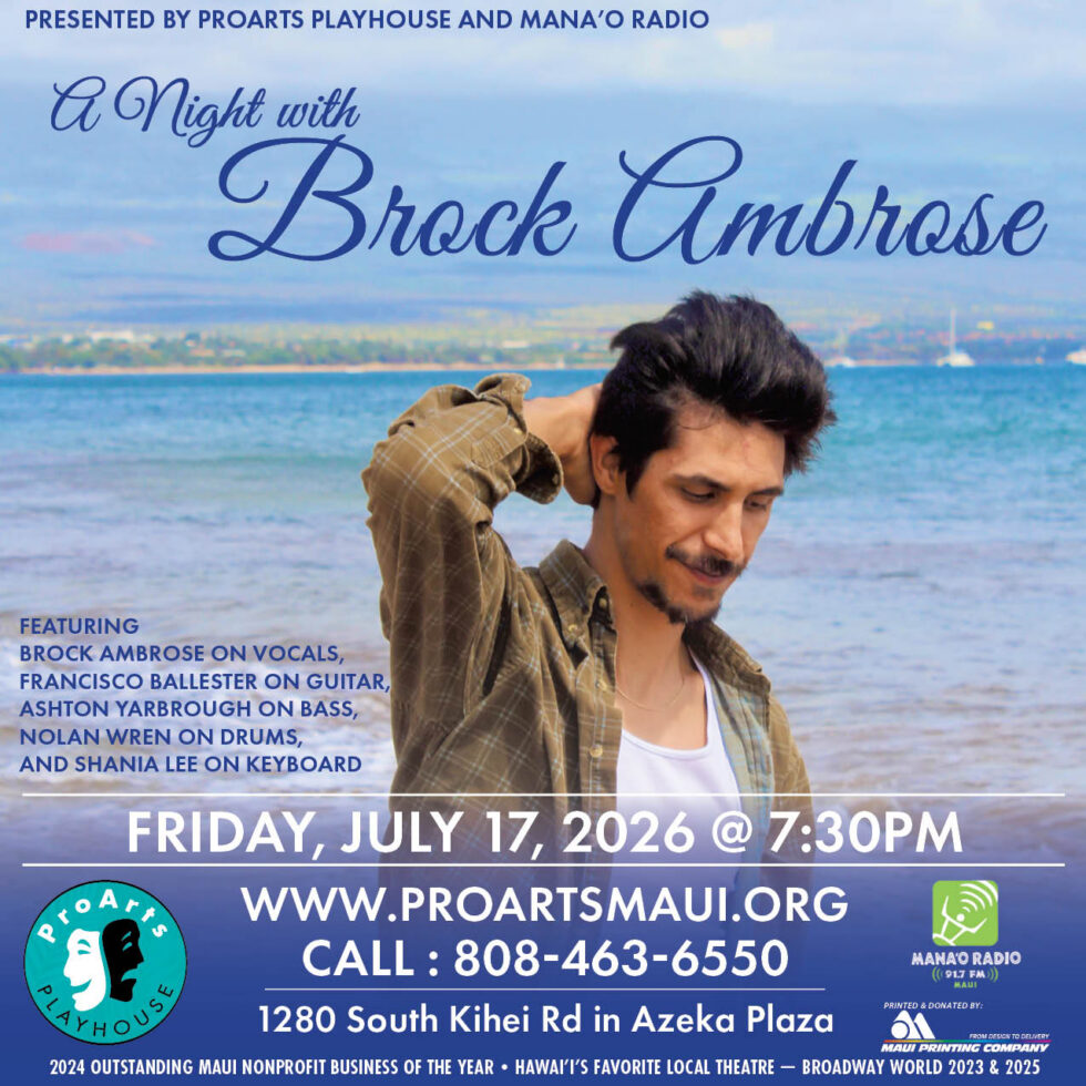 A Night with Brock Ambrose ProArts Playhouse