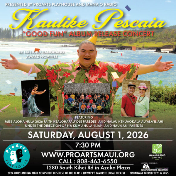 Kaulike Pescaia "Good Fun" Album Release Concert